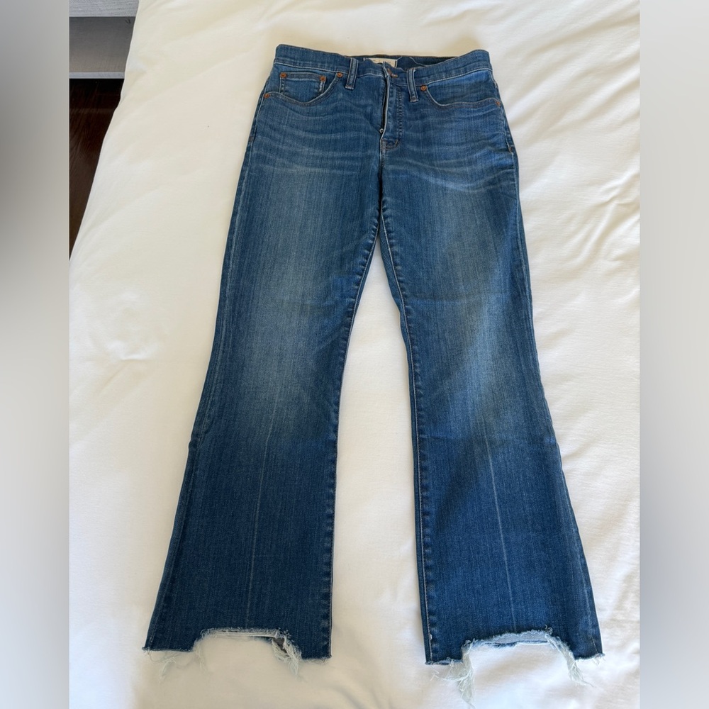 Madewell Cali Demi-Boot Jeans with Raw Hem